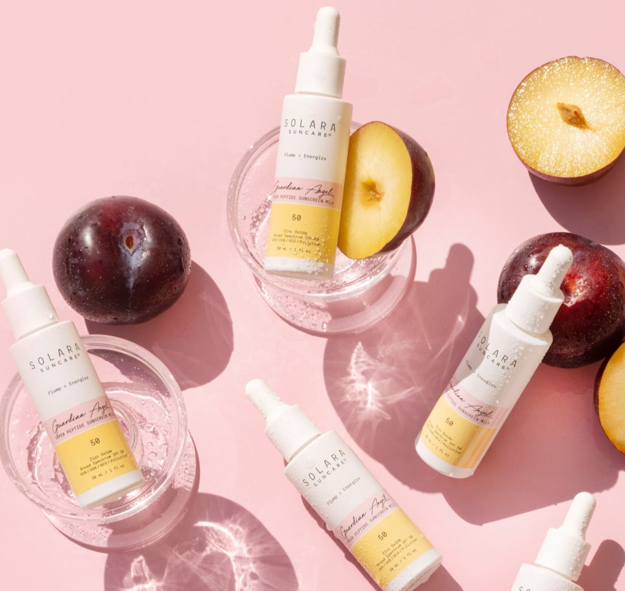 Zinc Oxide, Peptides, CoQ10 and Niacinamide ingredients in Guardian Angel SPF 50 Milk; adaptogens and science for award-winning results