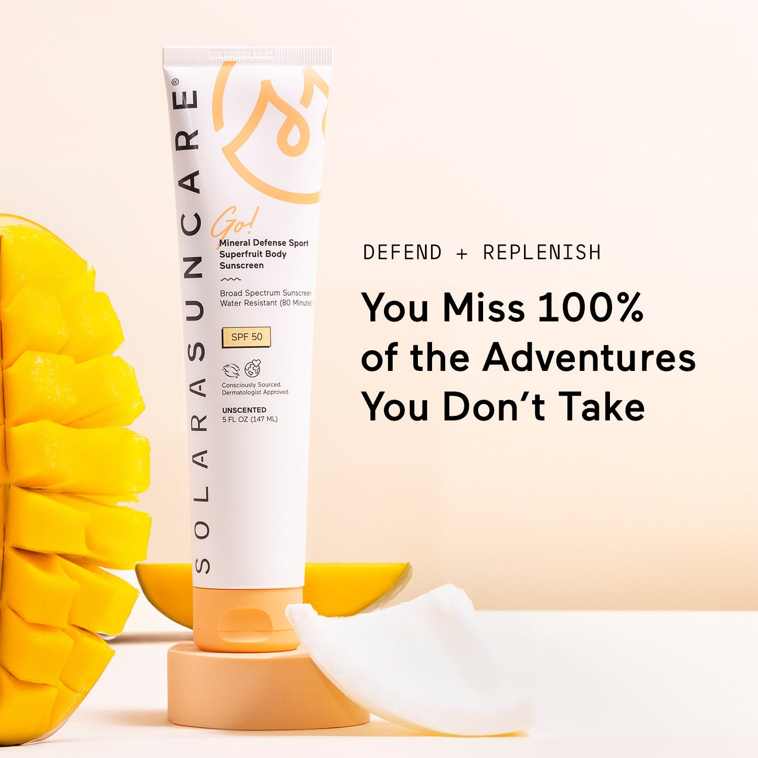 Go! Mineral Defense SPORT Superfruit Body Sunscreen, SPF 50
