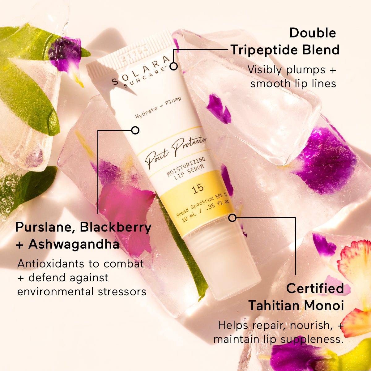 Pout Protector Moisturizing Lip Serum, SPF 15