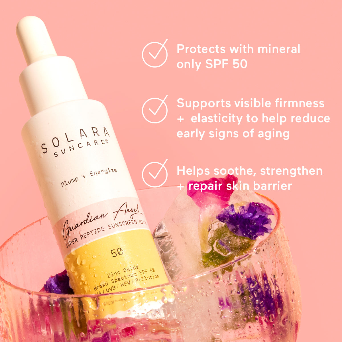 Solara Suncare Guardian Angel Mineral SPF 50 Sunscreen Milk - Oil-Free