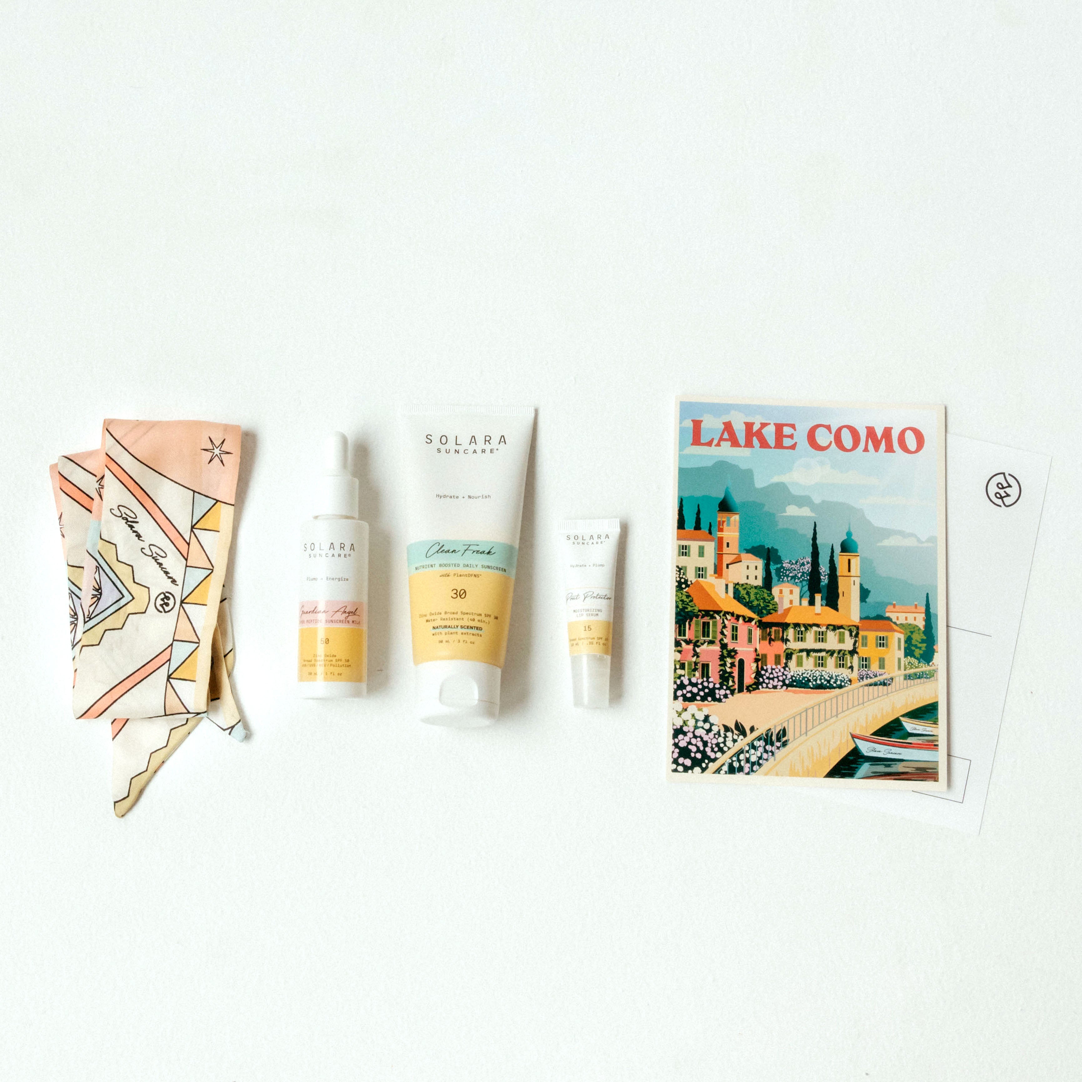 Luxe Sensitive Skin Bundle With Silk Travel Scarf