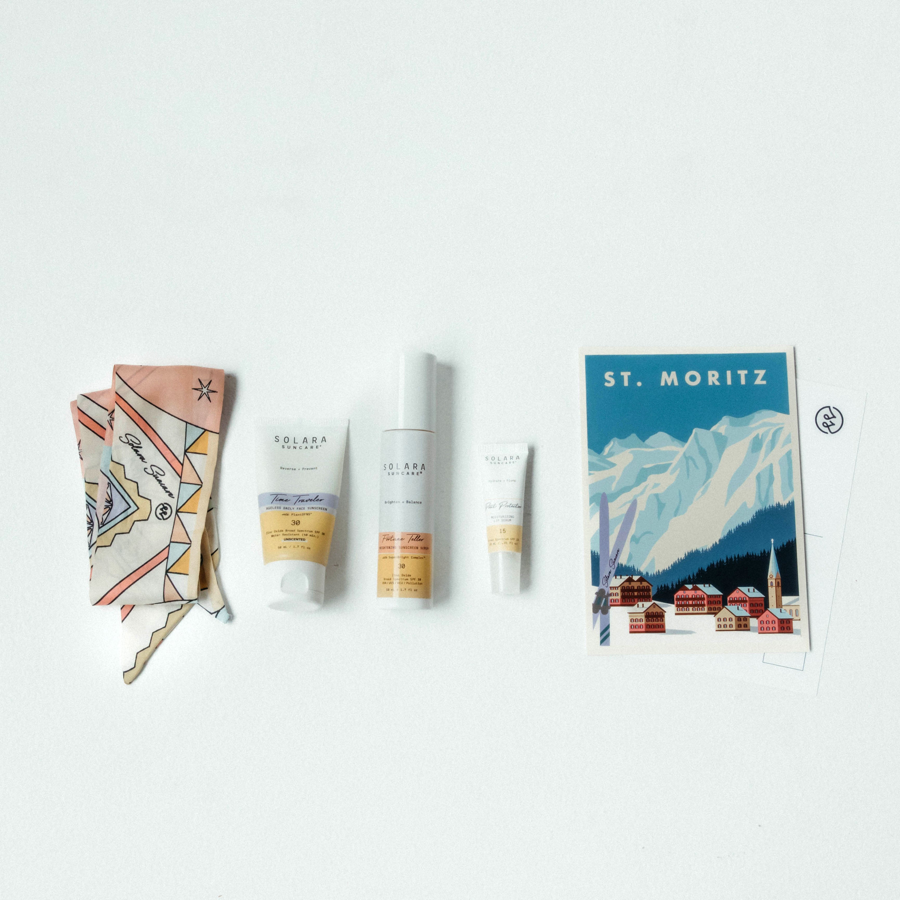 Luxe Dry Skin Bundle With Silk Travel Scarf